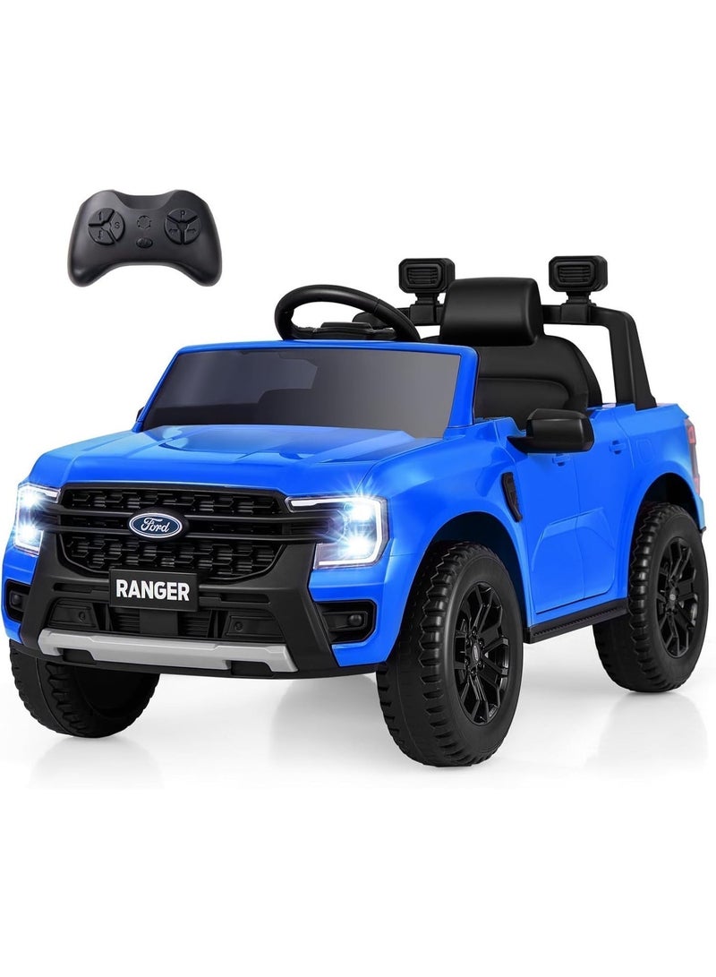 Ford Ranger Ride on Pickup 12V RC & Manual Drive – Blue - Image 1